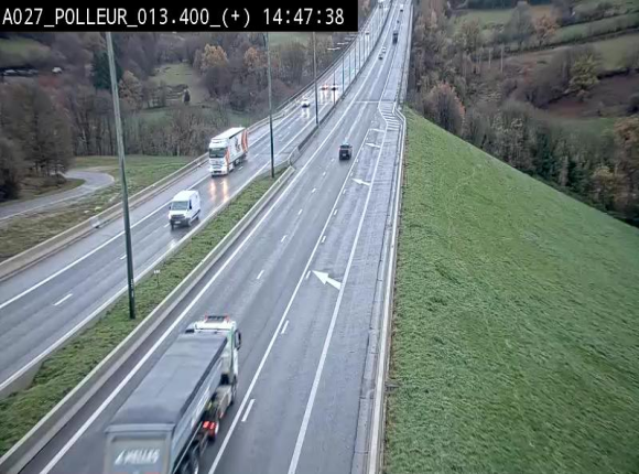 Webcam sur l'A27/E42 à hauteur du Viaduc de Polleur, juste après l'aire de Polleur