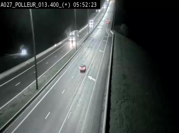 Webcam sur l'A27/E42 à hauteur du Viaduc de Polleur, juste après l'aire de Polleur