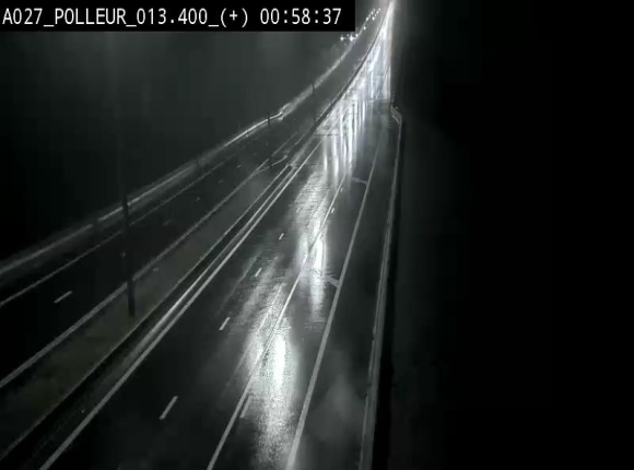 Webcam sur l'A27/E42 à hauteur du Viaduc de Polleur, juste après l'aire de Polleur