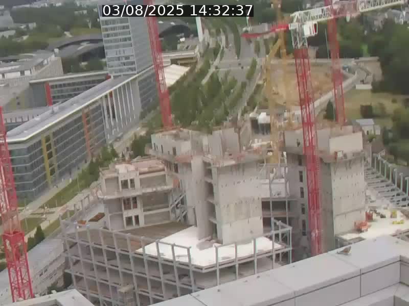 <h2>Webcam sur l'avenue John Fitzgerald Kennedy (N51) avec vue orientée vers le Findel</h2>