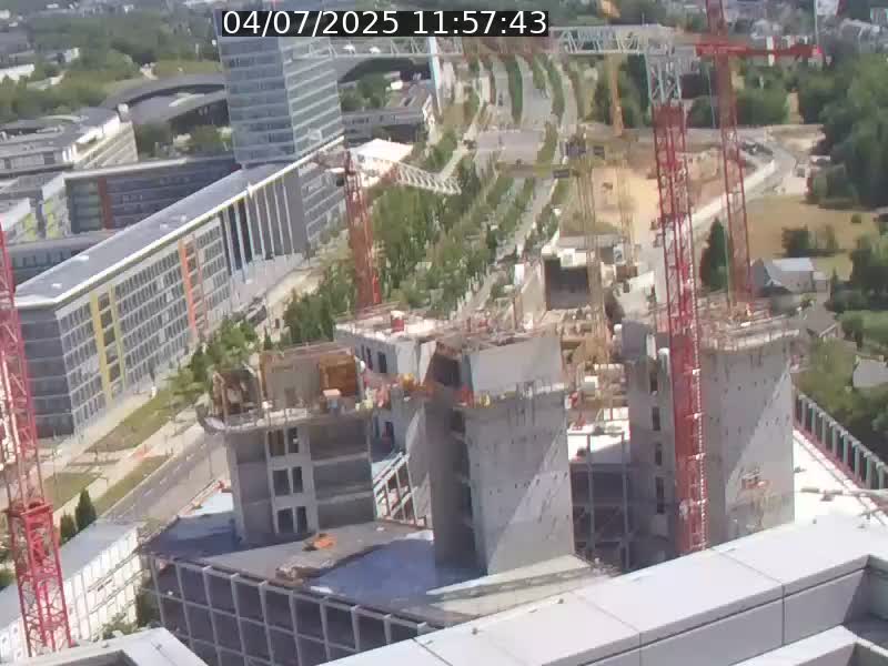 Webcam sur l'avenue John Fitzgerald Kennedy (N51) avec vue orientée vers le Findel