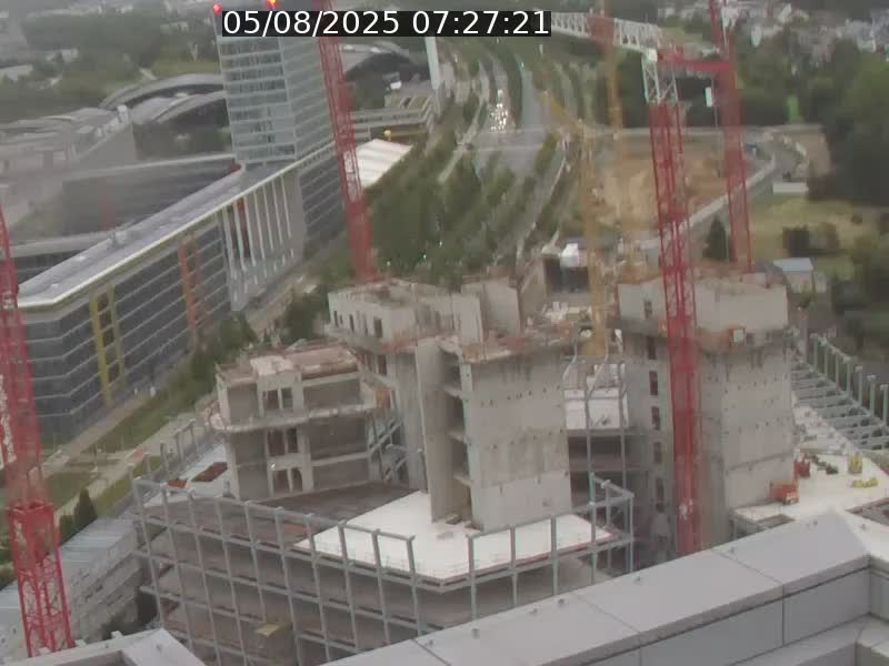 <h2>Webcam sur l'avenue John Fitzgerald Kennedy (N51) avec vue orientée vers le Findel</h2>