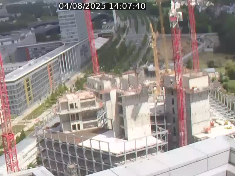 Webcam sur l'avenue John Fitzgerald Kennedy (N51) avec vue orientée vers le Findel