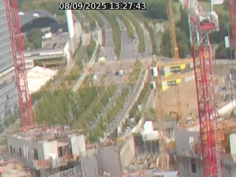 <h2>Webcam sur l'avenue John Fitzgerald Kennedy (N51) avec vue orientée vers le Findel</h2>