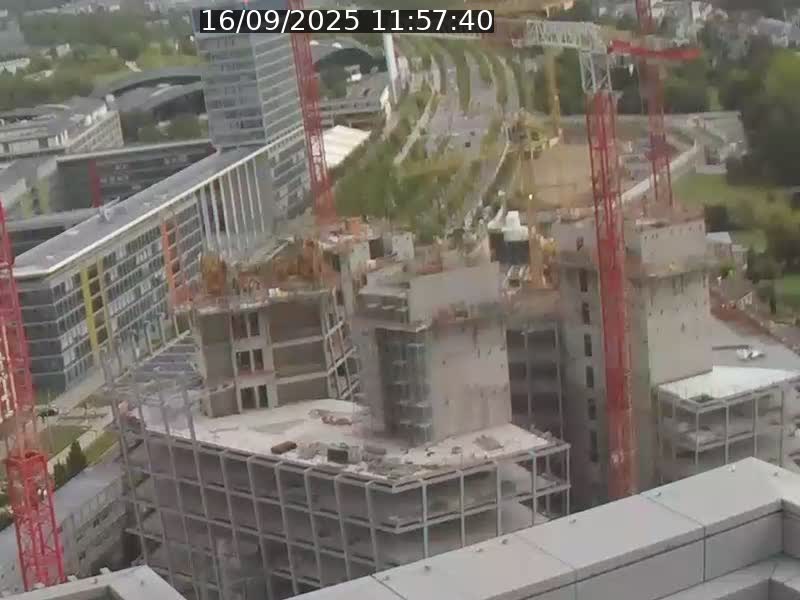 <h2>Webcam sur l'avenue John Fitzgerald Kennedy (N51) avec vue orientée vers le Findel</h2>