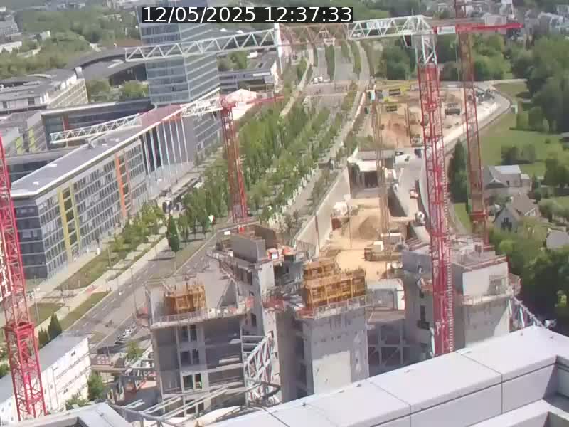 <h2>Webcam sur l'avenue John Fitzgerald Kennedy (N51) avec vue orientée vers le Findel</h2>