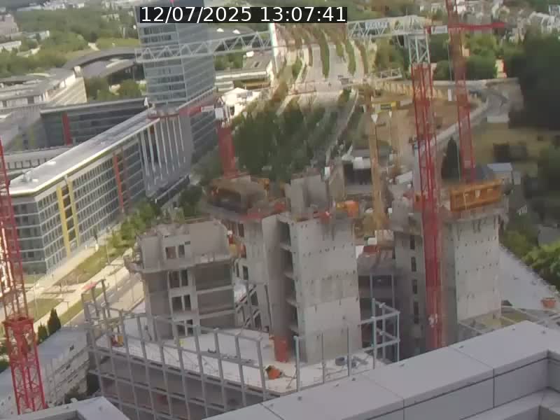 Webcam sur l'avenue John Fitzgerald Kennedy (N51) avec vue orientée vers le Findel