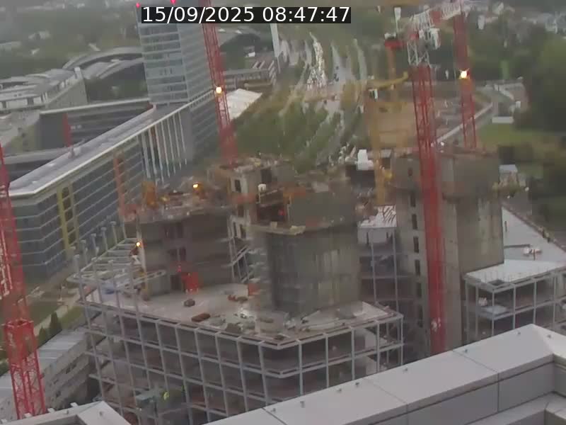 <h2>Webcam sur l'avenue John Fitzgerald Kennedy (N51) avec vue orientée vers le Findel</h2>