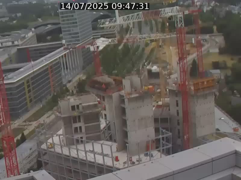Webcam sur l'avenue John Fitzgerald Kennedy (N51) avec vue orientée vers le Findel