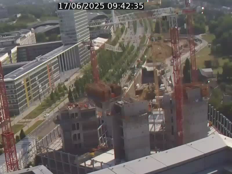 Webcam sur l'avenue John Fitzgerald Kennedy (N51) avec vue orientée vers le Findel