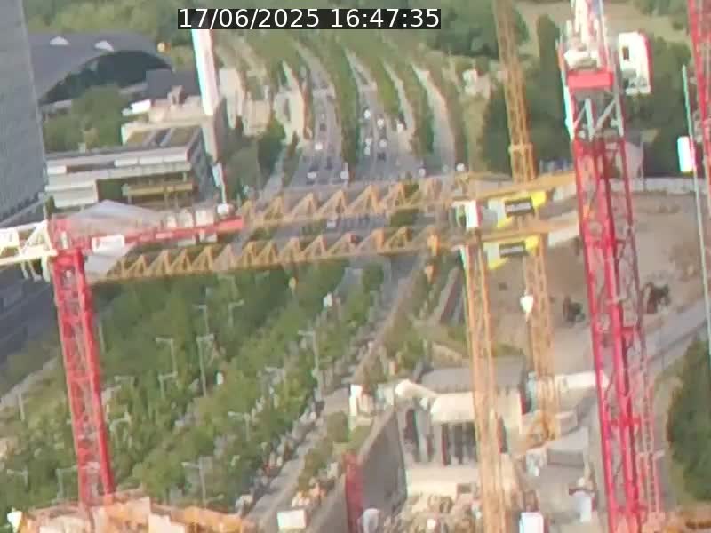 Webcam sur l'avenue John Fitzgerald Kennedy (N51) avec vue orientée vers le Findel