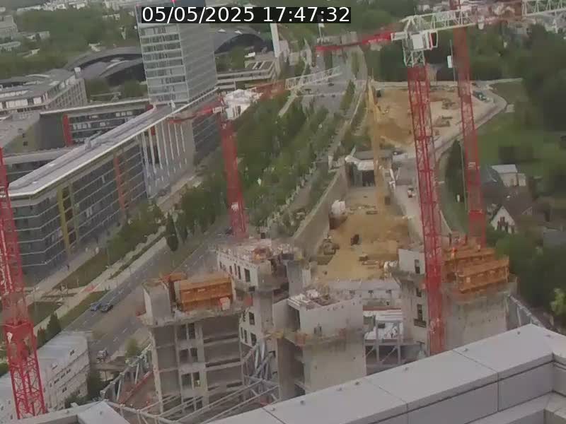 Webcam sur l'avenue John Fitzgerald Kennedy (N51) avec vue orientée vers le Findel