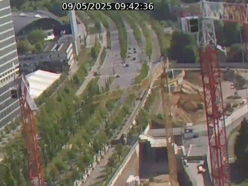 Webcam sur l'avenue John Fitzgerald Kennedy (N51) avec vue orientée vers le Findel