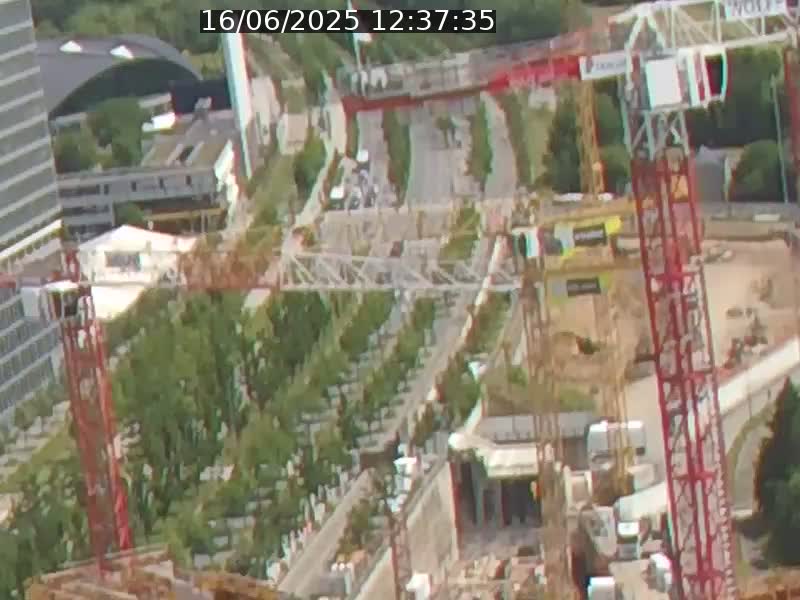 Webcam sur l'avenue John Fitzgerald Kennedy (N51) avec vue orientée vers le Findel