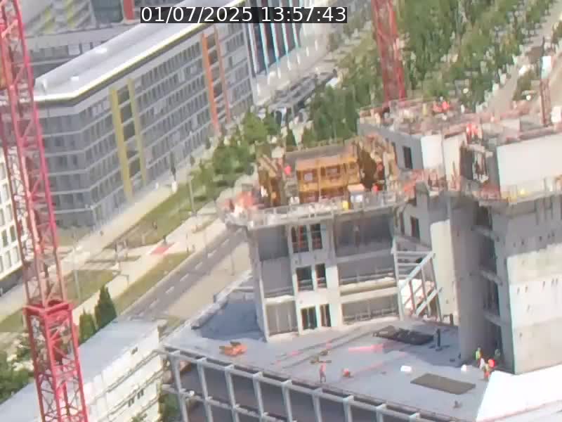 Webcam sur l'avenue John Fitzgerald Kennedy (N51) avec vue orientée vers le Findel