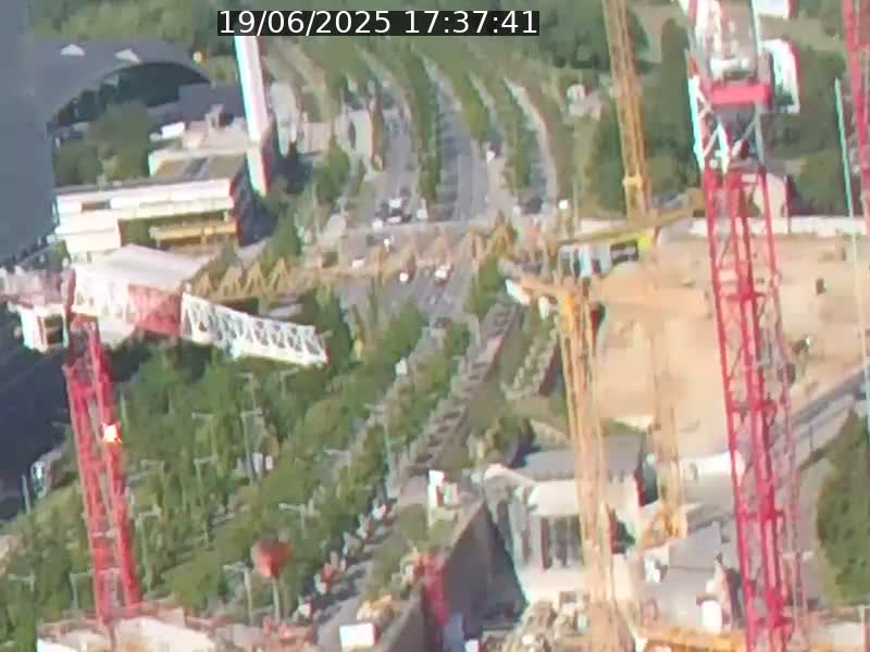 Webcam sur l'avenue John Fitzgerald Kennedy (N51) avec vue orientée vers le Findel