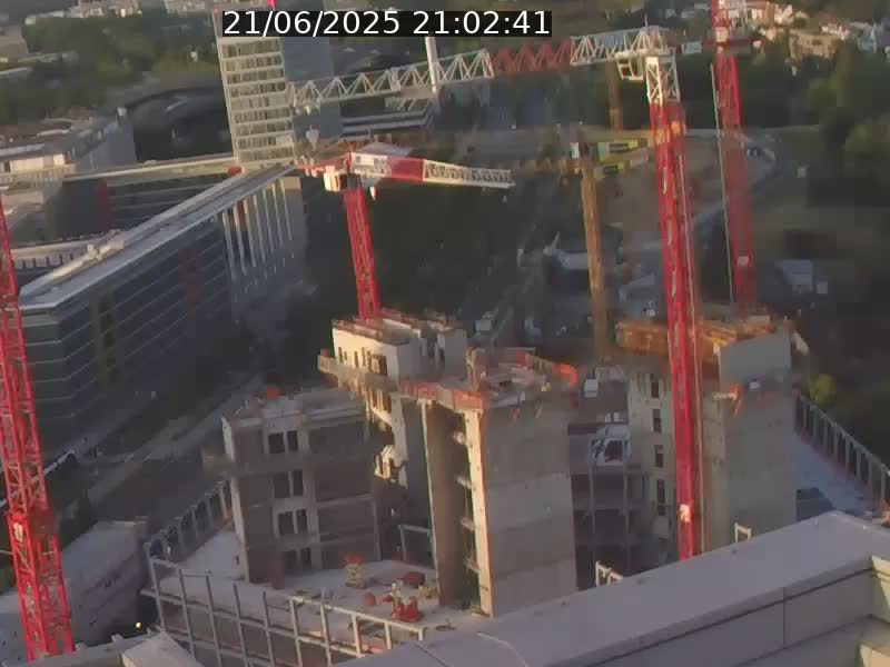 Webcam sur l'avenue John Fitzgerald Kennedy (N51) avec vue orientée vers le Findel
