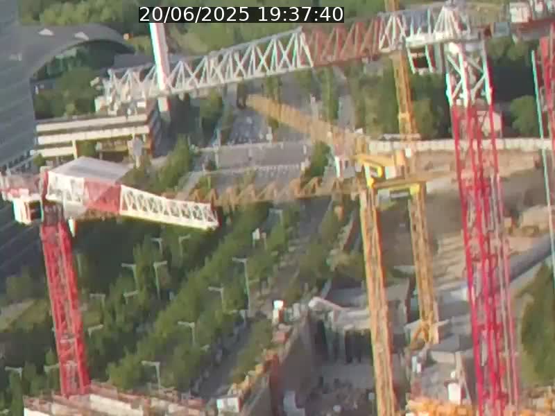 Webcam sur l'avenue John Fitzgerald Kennedy (N51) avec vue orientée vers le Findel