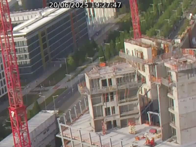 Webcam sur l'avenue John Fitzgerald Kennedy (N51) avec vue orientée vers le Findel