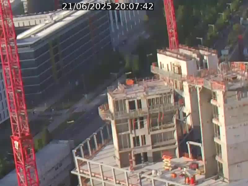 Webcam sur l'avenue John Fitzgerald Kennedy (N51) avec vue orientée vers le Findel