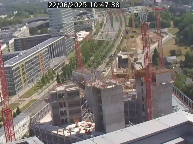 Webcam sur l'avenue John Fitzgerald Kennedy (N51) avec vue orientée vers le Findel