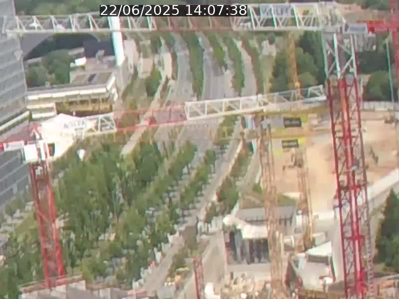 Webcam sur l'avenue John Fitzgerald Kennedy (N51) avec vue orientée vers le Findel