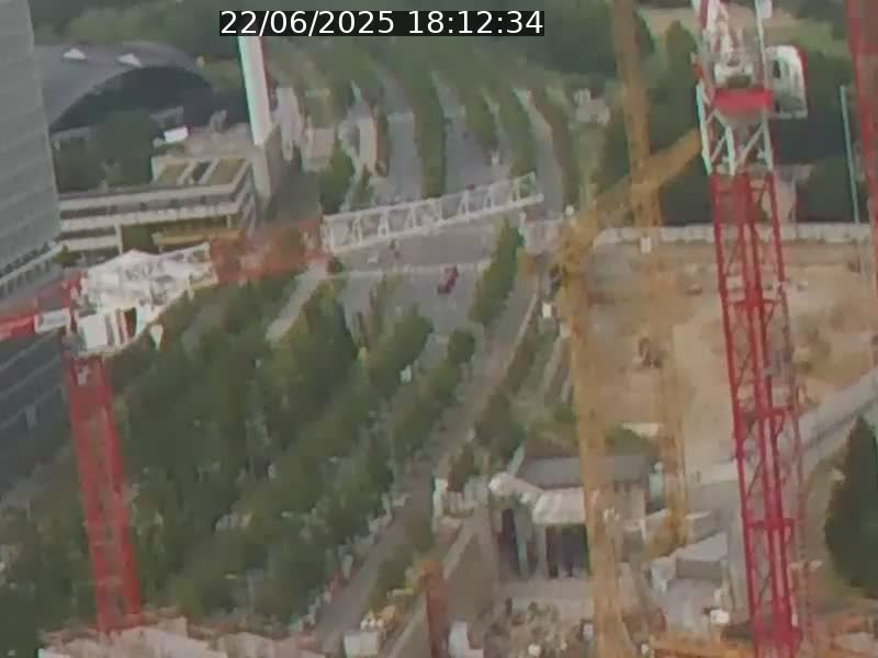 Webcam sur l'avenue John Fitzgerald Kennedy (N51) avec vue orientée vers le Findel