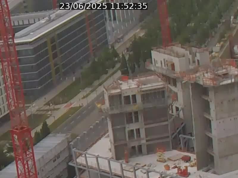 Webcam sur l'avenue John Fitzgerald Kennedy (N51) avec vue orientée vers le Findel