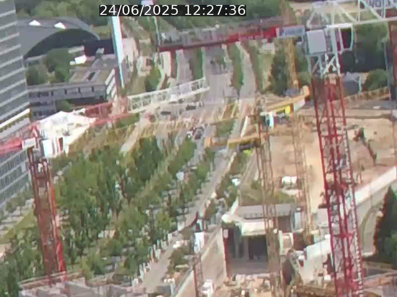 Webcam sur l'avenue John Fitzgerald Kennedy (N51) avec vue orientée vers le Findel