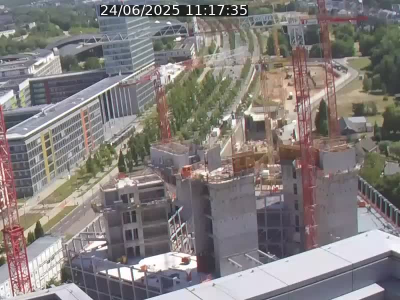 Webcam sur l'avenue John Fitzgerald Kennedy (N51) avec vue orientée vers le Findel