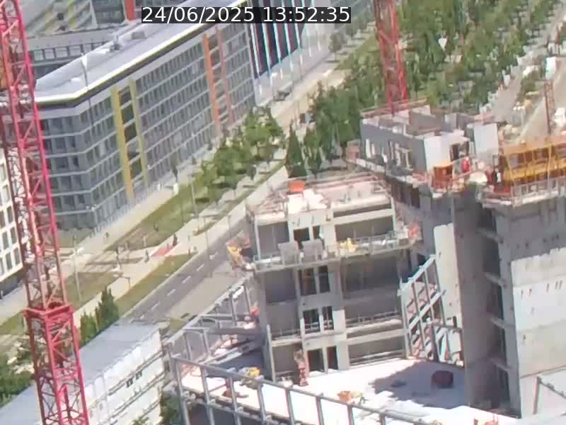 Webcam sur l'avenue John Fitzgerald Kennedy (N51) avec vue orientée vers le Findel