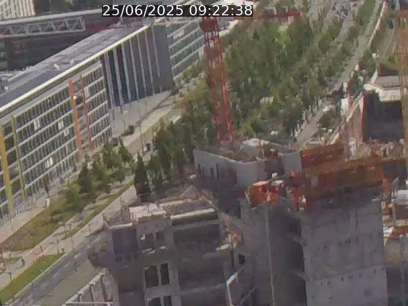 Webcam sur l'avenue John Fitzgerald Kennedy (N51) avec vue orientée vers le Findel