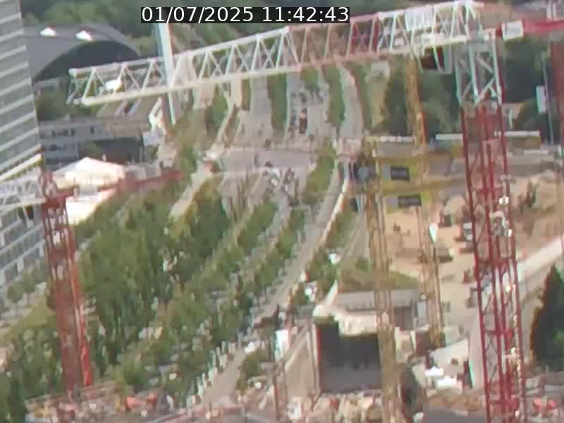 Webcam sur l'avenue John Fitzgerald Kennedy (N51) avec vue orientée vers le Findel