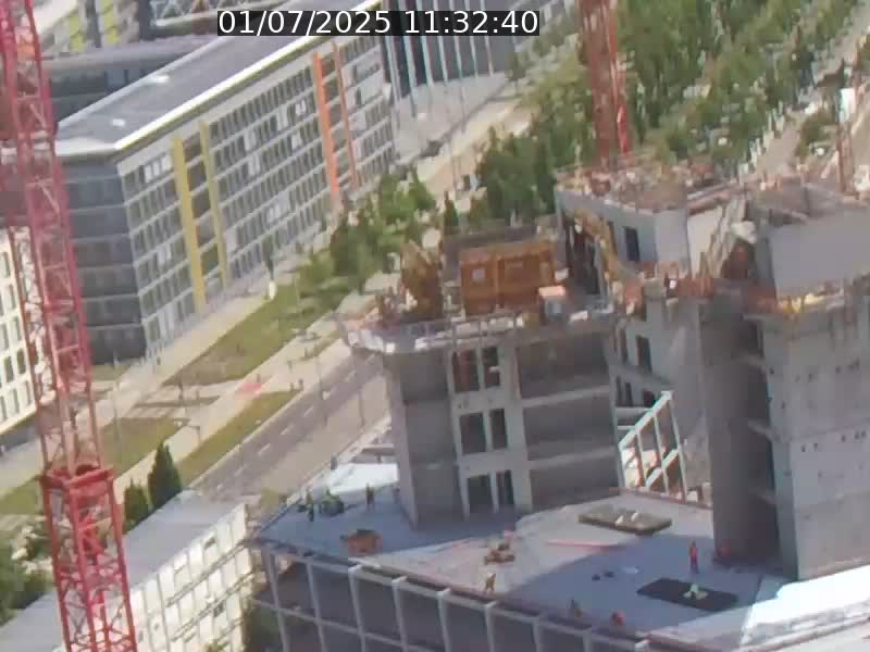 Webcam sur l'avenue John Fitzgerald Kennedy (N51) avec vue orientée vers le Findel