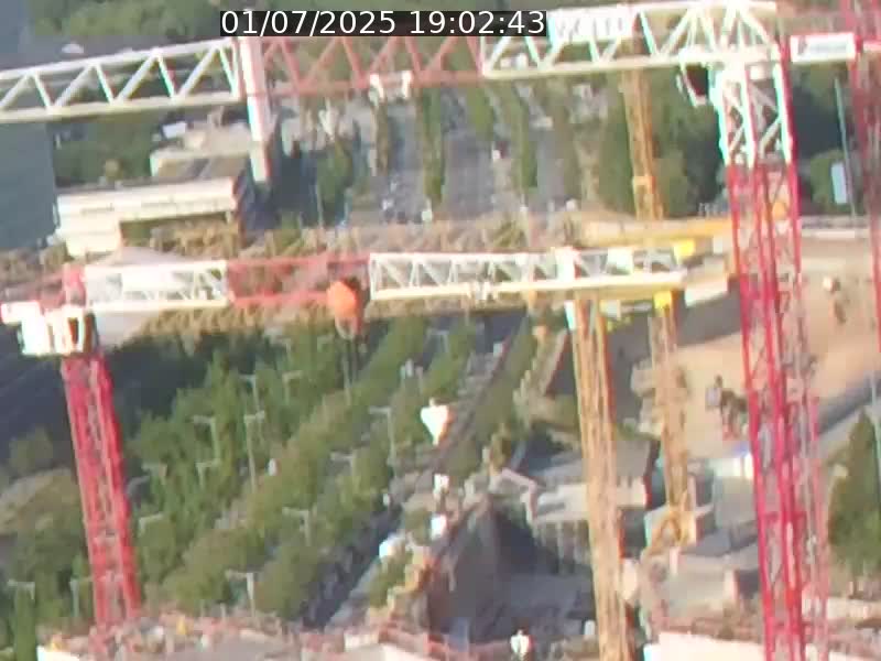 Webcam sur l'avenue John Fitzgerald Kennedy (N51) avec vue orientée vers le Findel