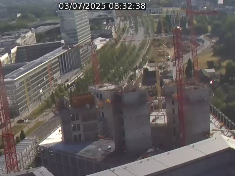 Webcam sur l'avenue John Fitzgerald Kennedy (N51) avec vue orientée vers le Findel