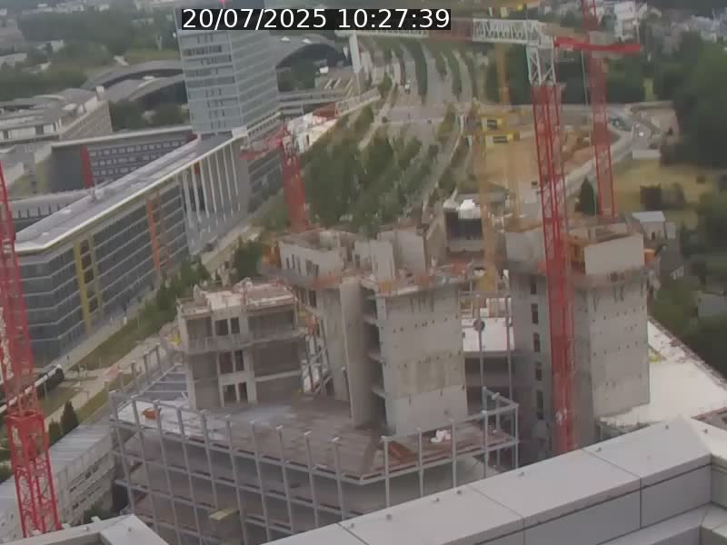 Webcam sur l'avenue John Fitzgerald Kennedy (N51) avec vue orientée vers le Findel