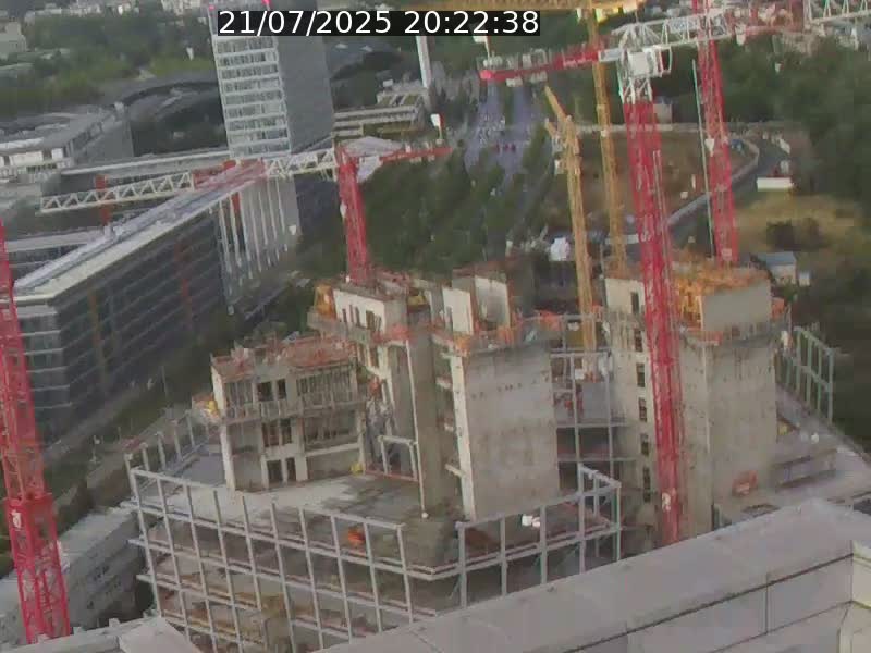 Webcam sur l'avenue John Fitzgerald Kennedy (N51) avec vue orientée vers le Findel