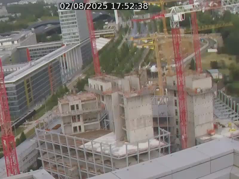 Webcam sur l'avenue John Fitzgerald Kennedy (N51) avec vue orientée vers le Findel