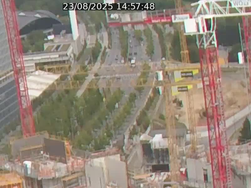 Webcam sur l'avenue John Fitzgerald Kennedy (N51) avec vue orientée vers le Findel