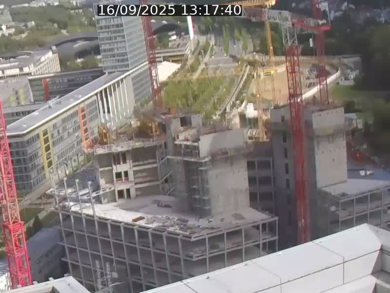 Webcam sur l'avenue John Fitzgerald Kennedy (N51) avec vue orientée vers le Findel