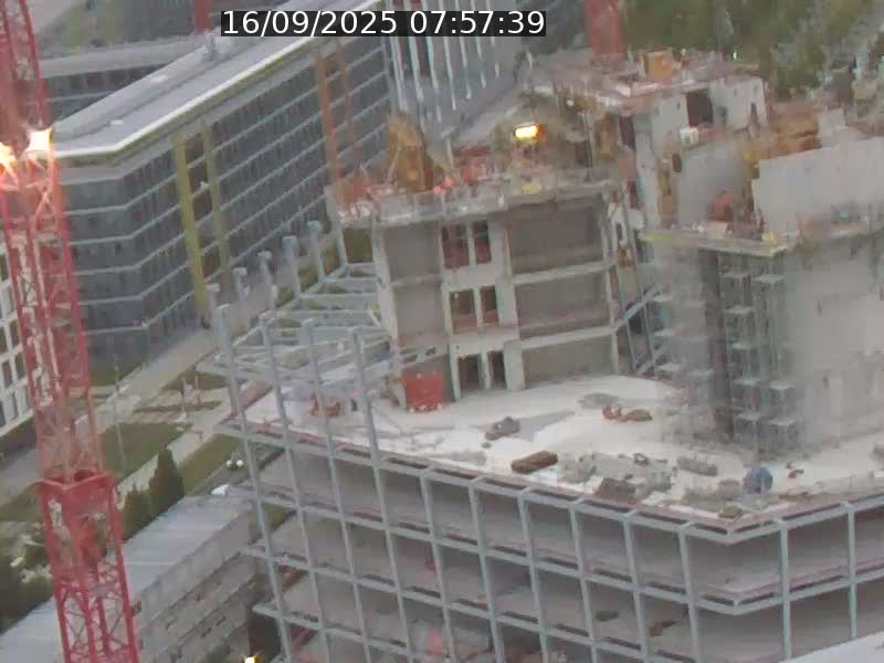 Webcam sur l'avenue John Fitzgerald Kennedy (N51) avec vue orientée vers le Findel