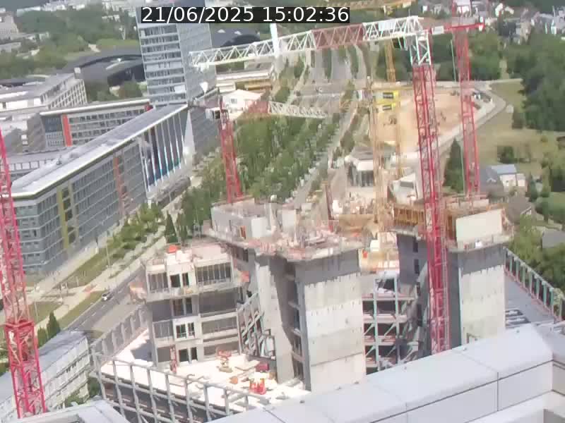 Webcam sur l'avenue John Fitzgerald Kennedy (N51) avec vue orientée vers le Findel