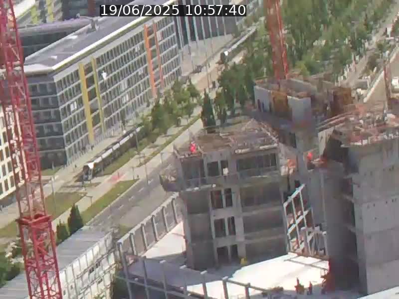 Webcam sur l'avenue John Fitzgerald Kennedy (N51) avec vue orientée vers le Findel