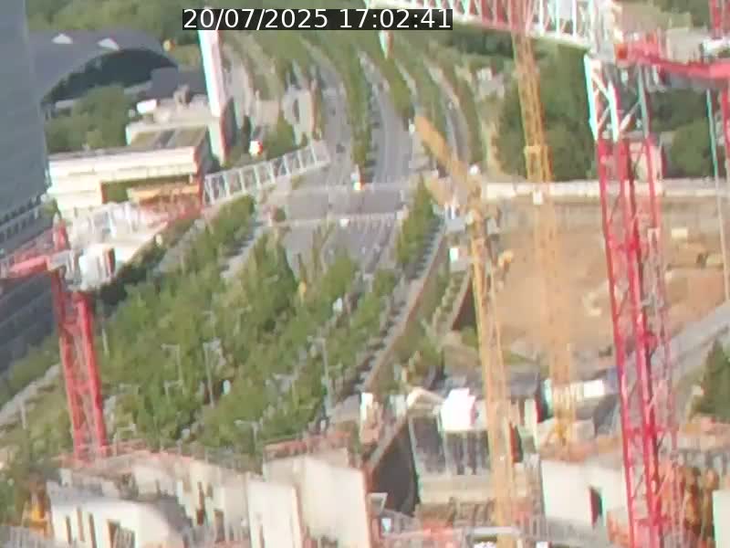 <h2>Webcam sur l'avenue John Fitzgerald Kennedy (N51) avec vue orientée vers le Findel</h2>
