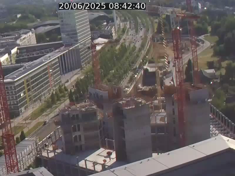 <h2>Webcam sur l'avenue John Fitzgerald Kennedy (N51) avec vue orientée vers le Findel</h2>