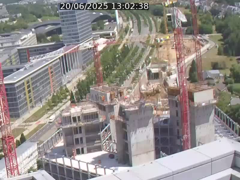 <h2>Webcam sur l'avenue John Fitzgerald Kennedy (N51) avec vue orientée vers le Findel</h2>