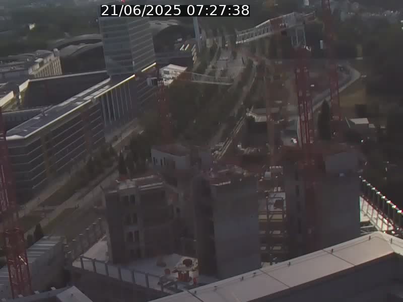 Webcam sur l'avenue John Fitzgerald Kennedy (N51) avec vue orientée vers le Findel