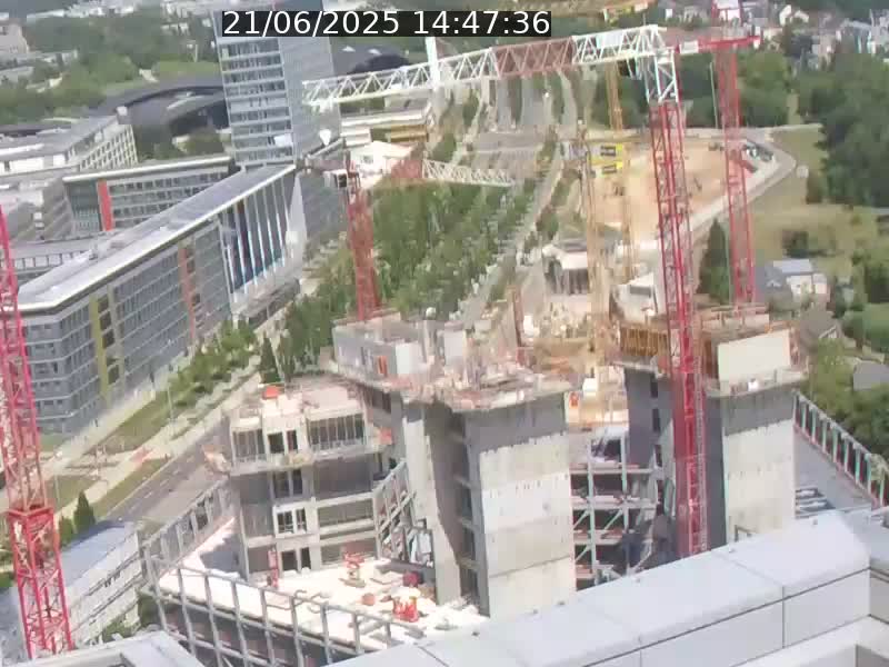<h2>Webcam sur l'avenue John Fitzgerald Kennedy (N51) avec vue orientée vers le Findel</h2>