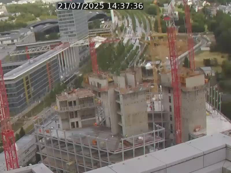 <h2>Webcam sur l'avenue John Fitzgerald Kennedy (N51) avec vue orientée vers le Findel</h2>
